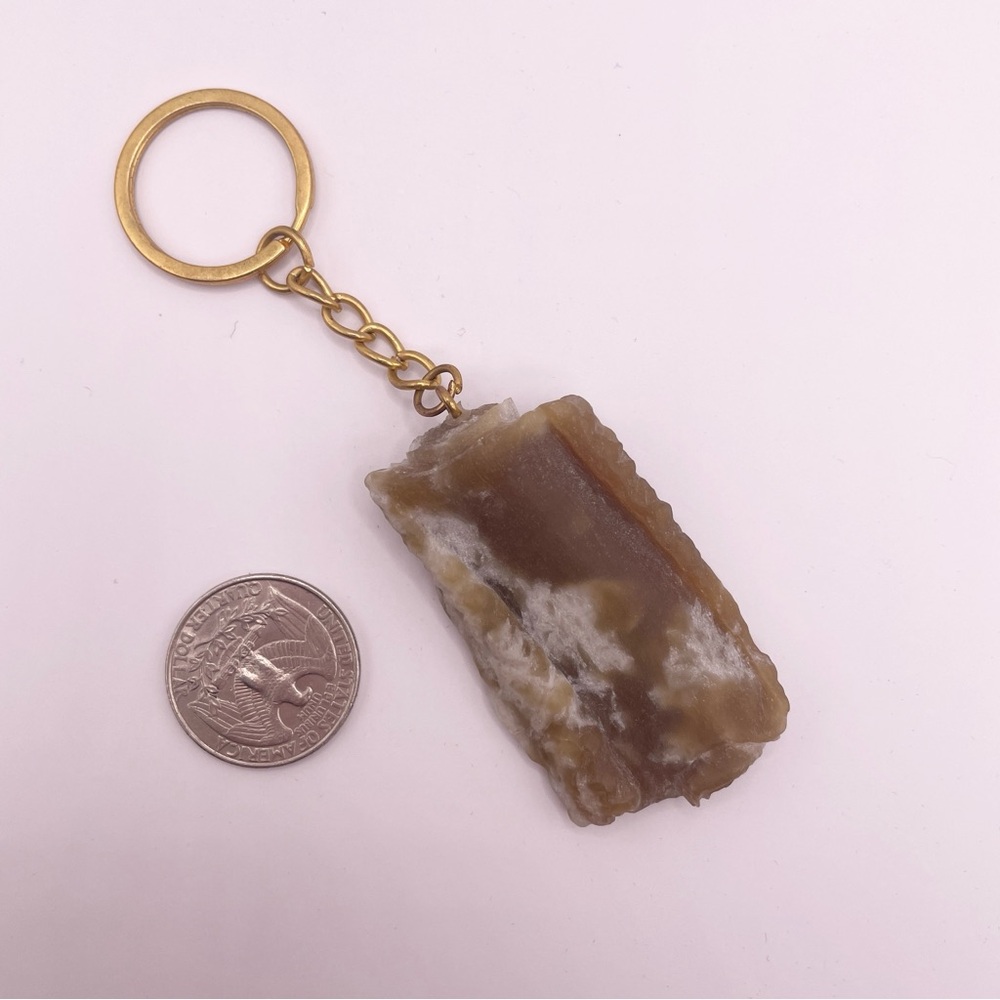 Brown Jade Keychain